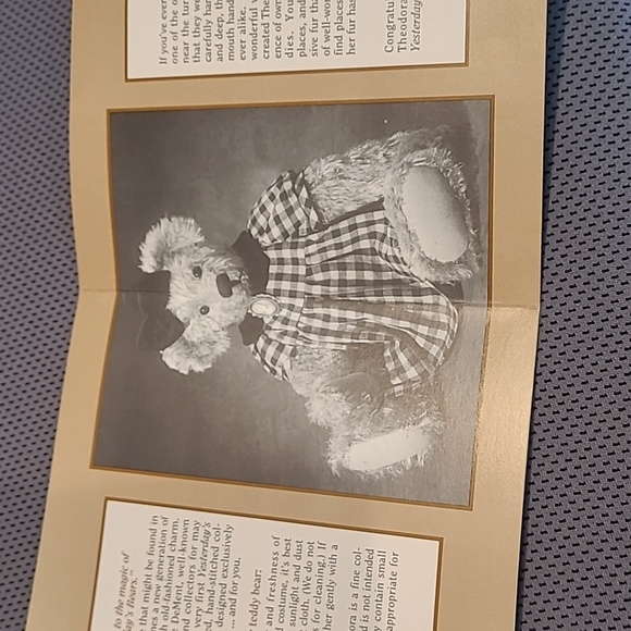 Ashton Drake Galleries Yesterday's Bears Theodora First Issue - Picture 6 of 6